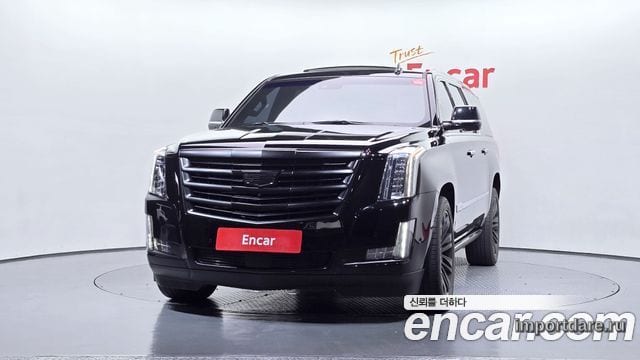 CADILLAC ESCALADE 2018 — 102 904 км, чёрный, Корея — под ключ — фото 3