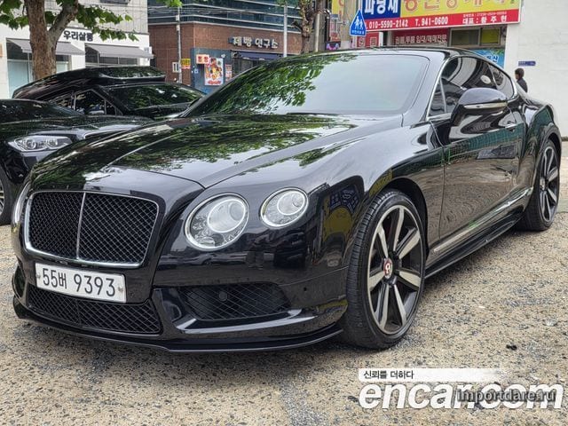 BENTLEY CONTINENTAL 2015 — 141 280 км, чёрный, Корея — под ключ — фото 1