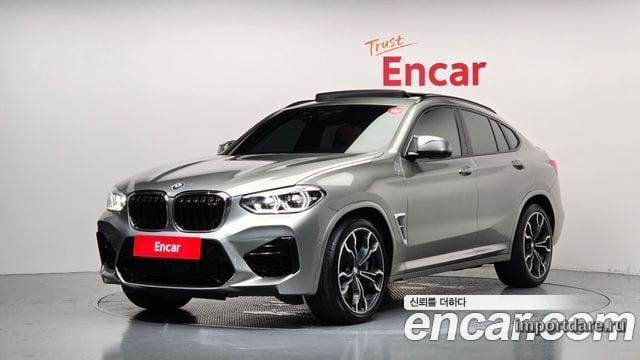 BMW X4M 2020 — 59 538 км, серебристый, Корея — под ключ — фото 1
