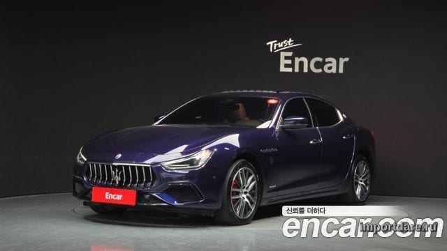 MASERATI GHIBLI 2019 — 99 279 км, синий, Корея — под ключ — фото 1