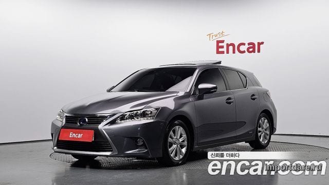 LEXUS CT200H 2015 — 124 270 км, серый, Корея — под ключ — фото 1