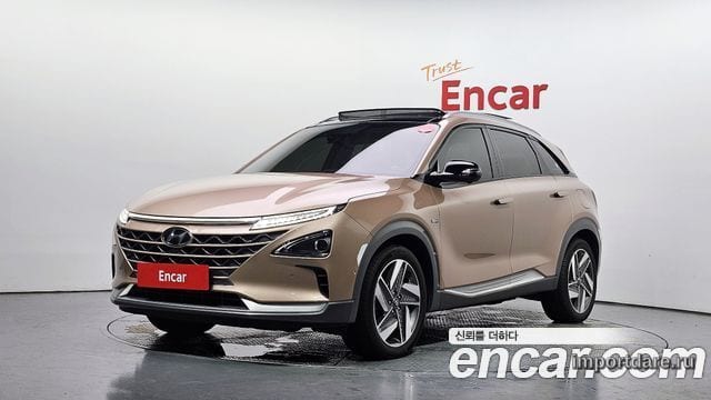 HYUNDAI NEXO 2019 — 88 737 км, светло-золотистый, Корея — под ключ — фото 1