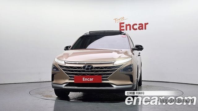 HYUNDAI NEXO 2019 — 88 737 км, светло-золотистый, Корея — под ключ — фото 3