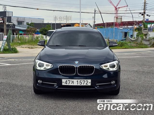 BMW 1 SERIES 2015 — 116 000 км, синий, Корея — под ключ — фото 3