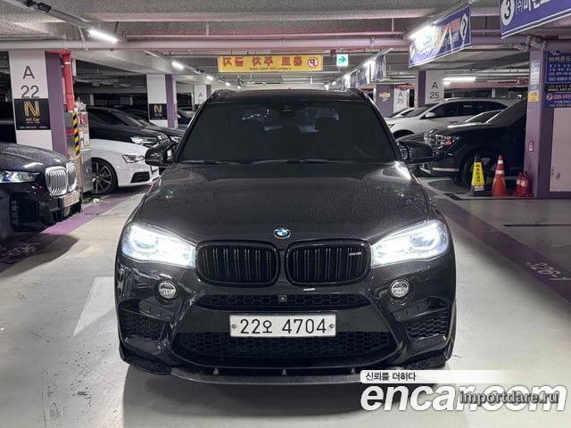 BMW X5M 2018 — 122 000 км, чёрный, Корея — под ключ — фото 1
