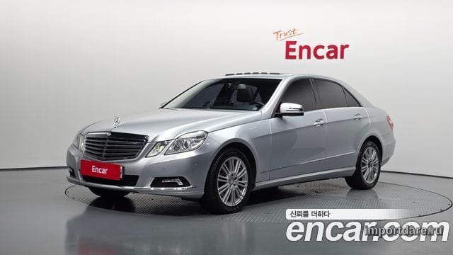 MERCEDES-BENZ E-CLASS W212 2010 — 109 478 км, серебристо-серый, Корея — под ключ — фото 1