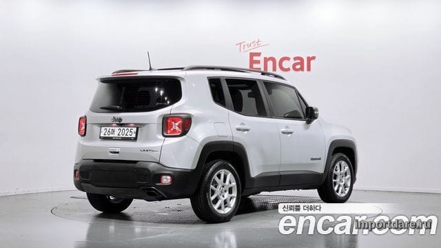 JEEP RENEGADE 2019 — 104 323 км, серебристый, Корея — под ключ — фото 2
