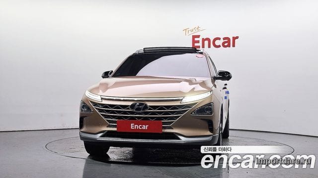 HYUNDAI NEXO 2023 — 29 513 км, светло-золотистый, Корея — под ключ — фото 3