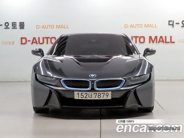 BMW I8 2015 — 119 521 км, серый, Корея — под ключ — фото 1