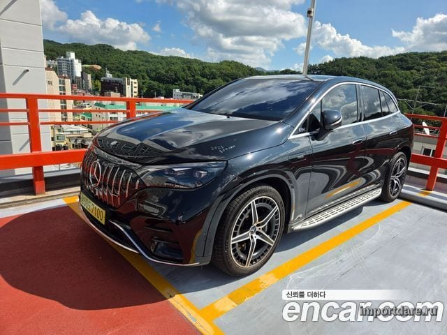 MERCEDES-BENZ EQE SUV X294 2023 — 8 000 км, чёрный, Корея — под ключ — фото 1