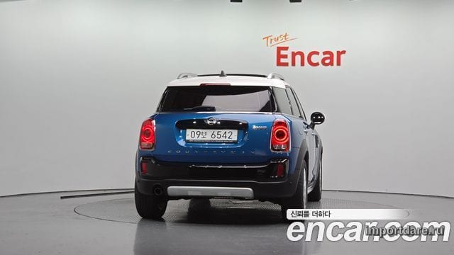 MINI COOPER COUNTRYMAN 2019 — 125 414 км, синий, Корея — под ключ — фото 4