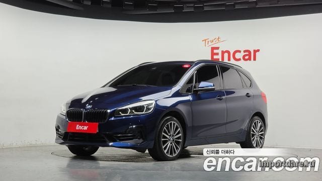 BMW 2 SERIES ACTIVE TOURER 2021 — 42 476 км, синий, Корея — под ключ — фото 1