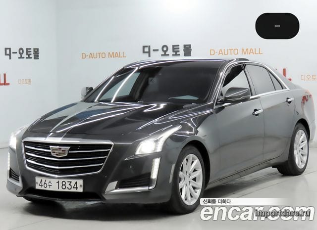 CADILLAC CTS 2015 — 60 362 км, серый, Корея — под ключ — фото 1