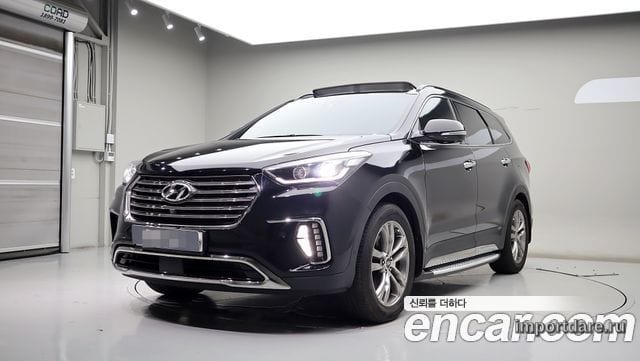 HYUNDAI MAXCRUZ 2017 — 42 841 км, чёрный, Корея — под ключ — фото 1