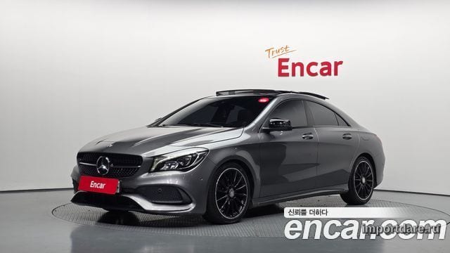 MERCEDES-BENZ CLA-CLASS C117 2017 — 88 621 км, серебристо-серый, Корея — под ключ — фото 1