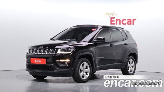 JEEP COMPASS 2019 — 48 769 км, чёрный, Корея — под ключ — фото 1