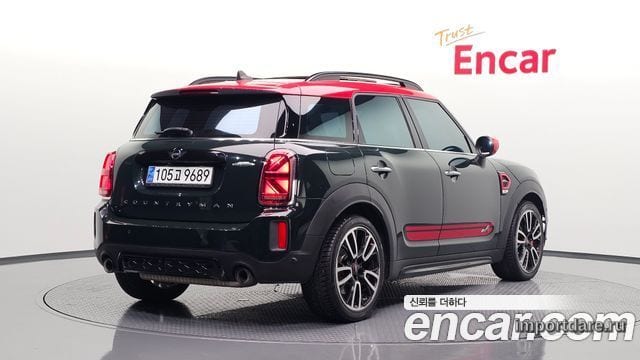 MINI COOPER S COUNTRYMAN 2021 — 123 576 км, тёмно-зелёный, Корея — под ключ — фото 1