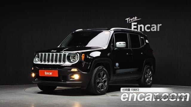 JEEP RENEGADE 2016 — 70 193 км, чёрный, Корея — под ключ — фото 1