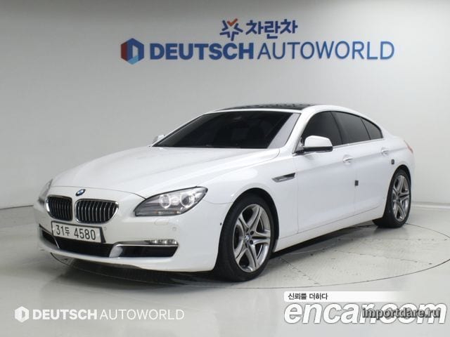 BMW 6 SERIES 2015 — 157 000 км, белый, Корея — под ключ — фото 1