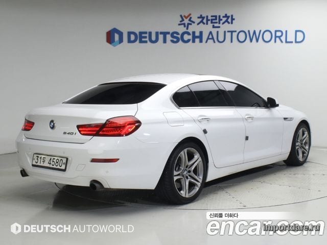 BMW 6 SERIES 2015 — 157 000 км, белый, Корея — под ключ — фото 2