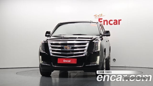 CADILLAC ESCALADE 2017 — 91 335 км, чёрный, Корея — под ключ — фото 3