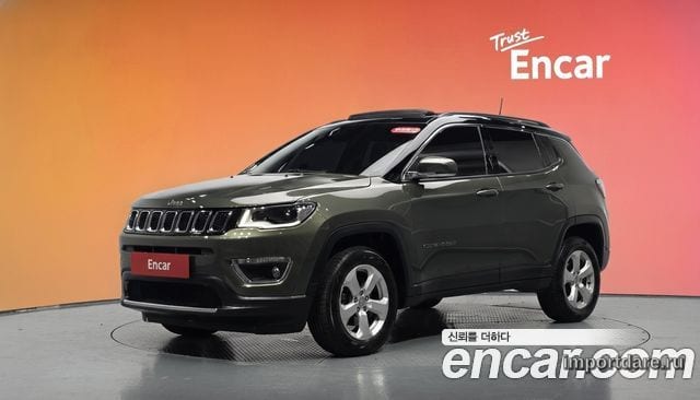 JEEP COMPASS 2019 — 104 450 км, зелёный, Корея — под ключ — фото 2