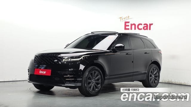 LAND ROVER RANGE ROVER VELAR 2019 — 116 522 км, чёрный, Корея — под ключ — фото 1