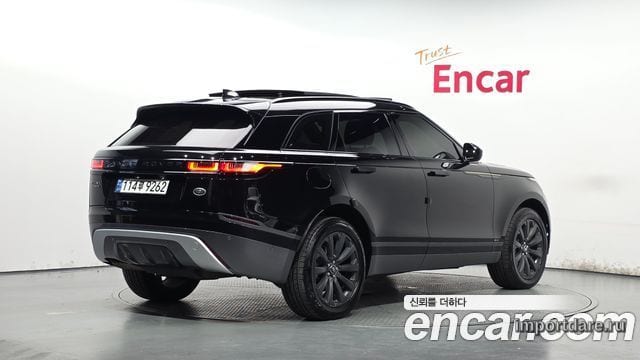 LAND ROVER RANGE ROVER VELAR 2019 — 116 522 км, чёрный, Корея — под ключ — фото 2