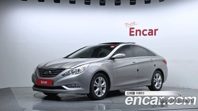 HYUNDAI SONATA 2010 — 132 756 км, серебристо-серый, Корея — под ключ — фото 1