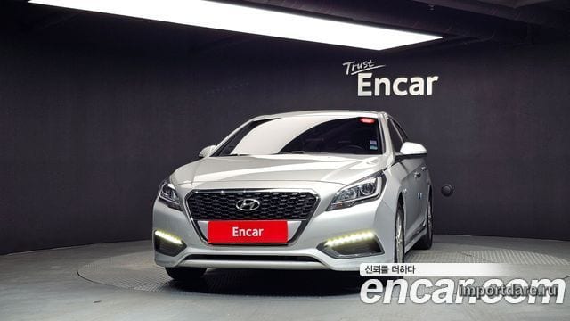 HYUNDAI SONATA HYBRID 2015 — 228 146 км, серебристо-серый, Корея — под ключ — фото 3