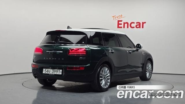 MINI COOPER CLUBMAN 2019 — 134 623 км, тёмно-зелёный, Корея — под ключ — фото 1