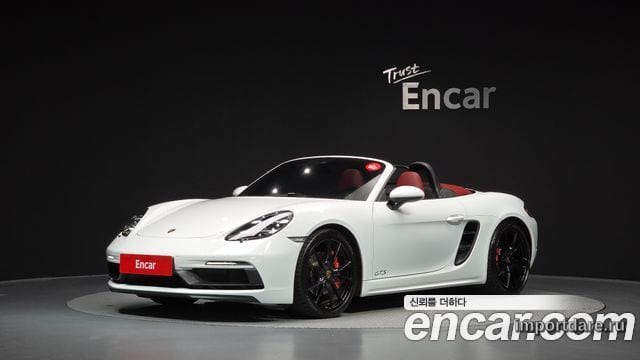 PORSCHE 718 BOXSTER 2018 — 59 271 км, белый, Корея — под ключ — фото 1
