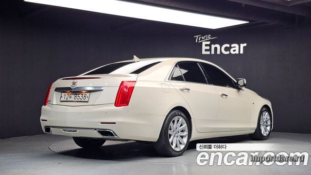 CADILLAC CTS 2014 — 166 646 км, белый-перламутр, Корея — под ключ — фото 2