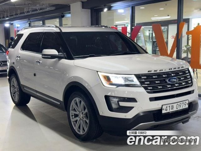 FORD EXPLORER 2016 — 184 800 км, белый, Корея — под ключ — фото 2