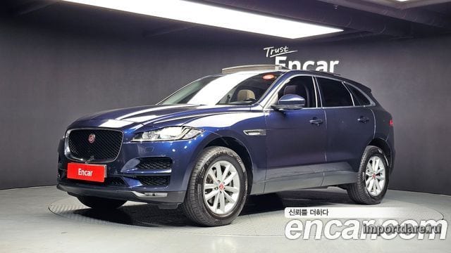 JAGUAR F-PACE 2018 — 169 611 км, синий, Корея — под ключ — фото 1