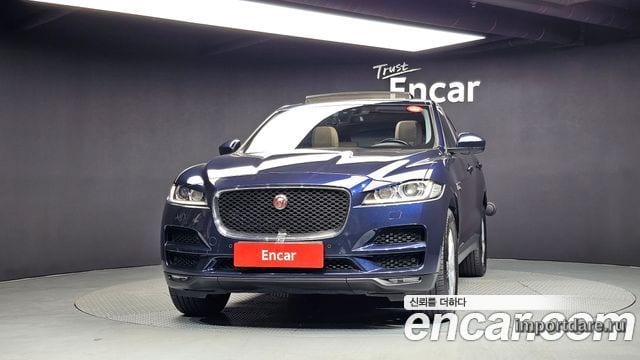 JAGUAR F-PACE 2018 — 169 611 км, синий, Корея — под ключ — фото 3