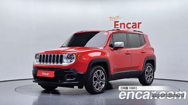 JEEP RENEGADE 2017 — 97 450 км, красный, Корея — под ключ — фото 1