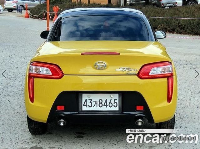 DAIHATSU COPEN 2015 — 103 333 км, жёлтый, Корея — под ключ — фото 4