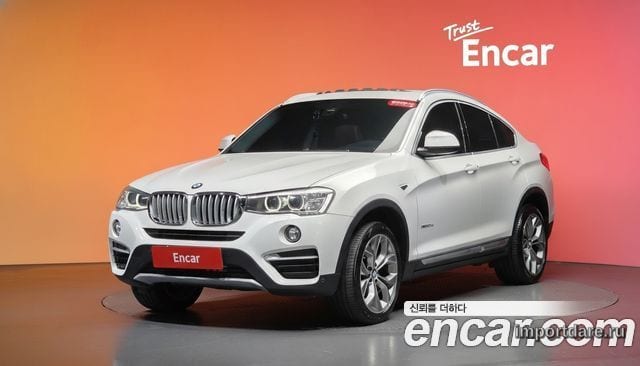 BMW X4 2017 — 76 776 км, белый, Корея — под ключ — фото 2