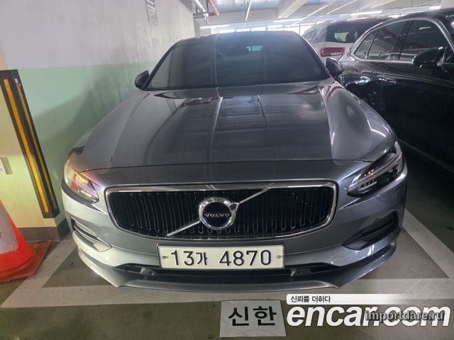 VOLVO S90 2018 — 149 023 км, серебристо-серый, Корея — под ключ — фото 1