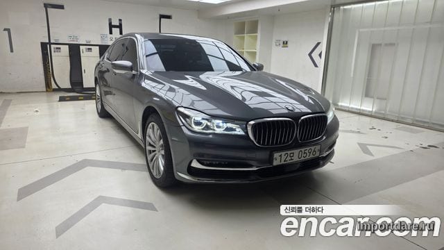 BMW 7 SERIES 2016 — 168 000 км, серый, Корея — под ключ — фото 1