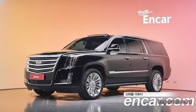 CADILLAC ESCALADE 2017 — 87 612 км, чёрный, Корея — под ключ — фото 2