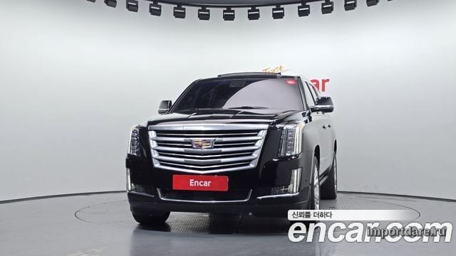 CADILLAC ESCALADE 2018 — 151 532 км, чёрный, Корея — под ключ — фото 3