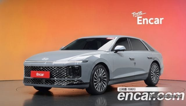HYUNDAI GRANDEUR HYBRID 2023 — 10 208 км, серебристо-серый, Корея — под ключ — фото 2