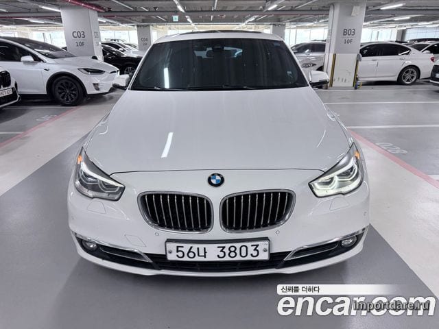 BMW 5 SERIES GT 2015 — 177 260 км, белый, Корея — под ключ — фото 1