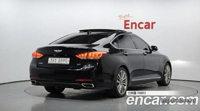 HYUNDAI GENESIS DH 2016 — 100 655 км, чёрный, Корея — под ключ — фото 2