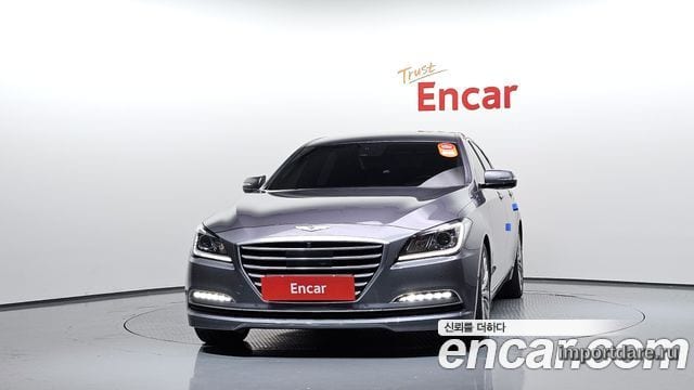 HYUNDAI GENESIS DH 2016 — 103 337 км, серебристо-серый, Корея — под ключ — фото 3