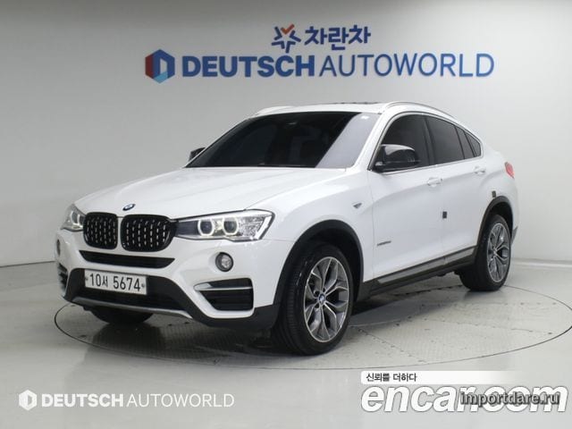 BMW X4 2015 — 163 134 км, белый-перламутр, Корея — под ключ — фото 1
