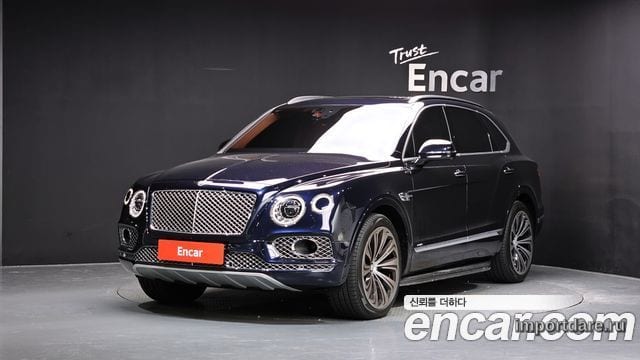 BENTLEY BENTAYGA 2017 — 39 033 км, синий, Корея — под ключ — фото 1