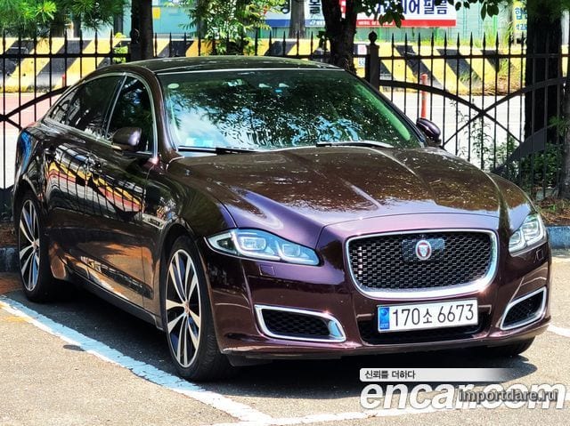 JAGUAR XJ 2019 — 150 000 км, бордовый, Корея — под ключ — фото 1